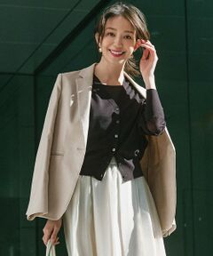 S size ONWARD(小さいサイズ) / エスサイズオンワード テーラードジャケット | 【セットアップ対応/防シワ性/洗える】アイアスマットストレッチ テーラード ジャケット