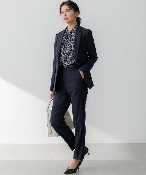 S size ONWARD(小さいサイズ) / エスサイズオンワード テーラードジャケット | 【セットアップ対応/防シワ性/洗える】アイアスマットストレッチ テーラード ジャケット | 詳細17