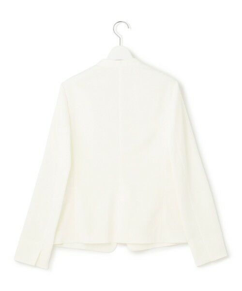 S size ONWARD(小さいサイズ) / エスサイズオンワード ノーカラージャケット | 【セットアップ対応/防シワ性/洗える】アイアスマットストレッチ ノーカラー ジャケット | 詳細4