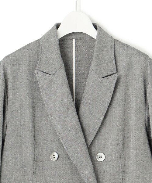 S size ONWARD(小さいサイズ) / エスサイズオンワード テーラードジャケット | 【セットアップ対応】スラブツイードストレッチ ジャケット | 詳細9