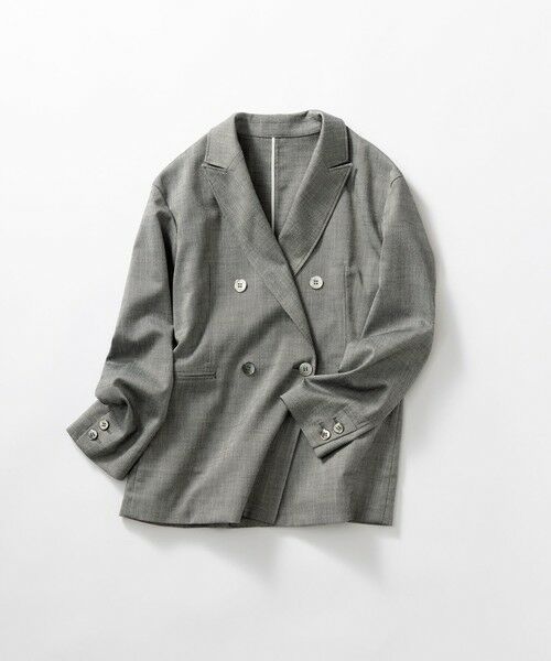 S size ONWARD(小さいサイズ) / エスサイズオンワード テーラードジャケット | 【セットアップ対応】スラブツイードストレッチ ジャケット | 詳細5