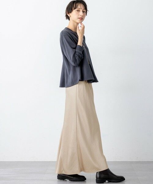 S size ONWARD(小さいサイズ) / エスサイズオンワード カットソー | 【SLOW/一部店舗限定】好評につき追加生産！ハイゲージテリー スウェット デザイン カットソー | 詳細9