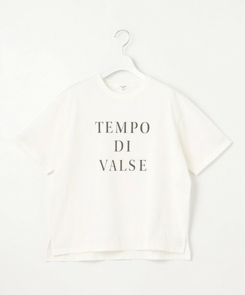 S size ONWARD(小さいサイズ) / エスサイズオンワード カットソー | 【SLOW/一部店舗限定】MVSコットン  ロゴTシャツ | 詳細7