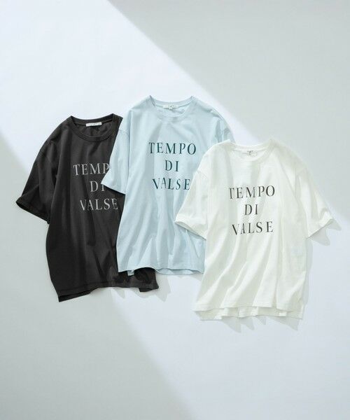 S size ONWARD(小さいサイズ) / エスサイズオンワード カットソー | 【SLOW/一部店舗限定】MVSコットン  ロゴTシャツ | 詳細9