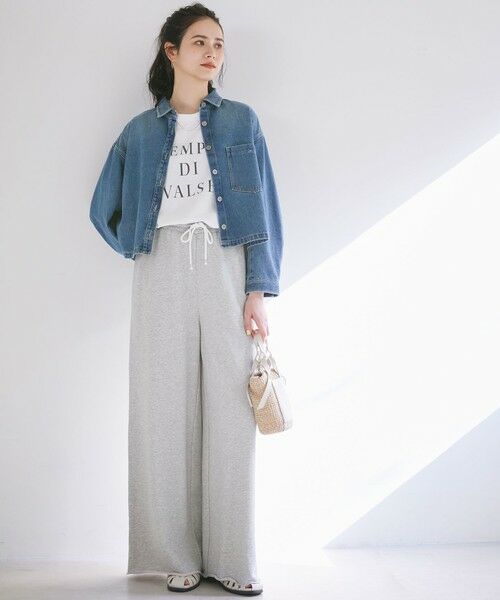 S size ONWARD(小さいサイズ) / エスサイズオンワード カットソー | 【SLOW/一部店舗限定】MVSコットン  ロゴTシャツ | 詳細4