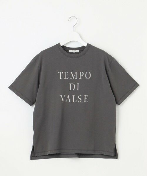 S size ONWARD(小さいサイズ) / エスサイズオンワード カットソー | 【SLOW/一部店舗限定】MVSコットン  ロゴTシャツ | 詳細14