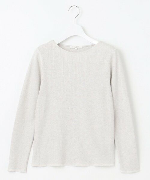 S size ONWARD(小さいサイズ) / エスサイズオンワード カットソー | 【SLOW/一部店舗限定】ラメリブジャージー ロングTシャツ | 詳細1