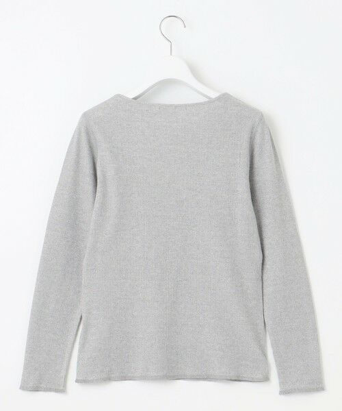 S size ONWARD(小さいサイズ) / エスサイズオンワード カットソー | 【SLOW/一部店舗限定】ラメリブジャージー ロングTシャツ | 詳細12