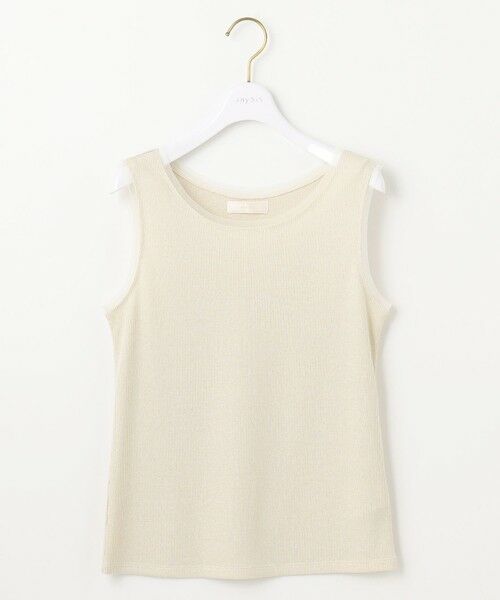 S size ONWARD(小さいサイズ) / エスサイズオンワード タンクトップ | 【洗える】チュールコンビラメ タンクトップ | 詳細3