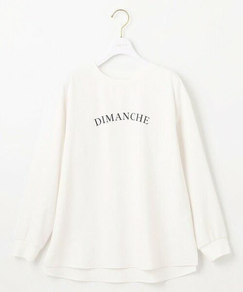 S size ONWARD(小さいサイズ) / エスサイズオンワード カットソー | 【洗える】2wayストレッチジョーゼットロゴ ロンT | 詳細4