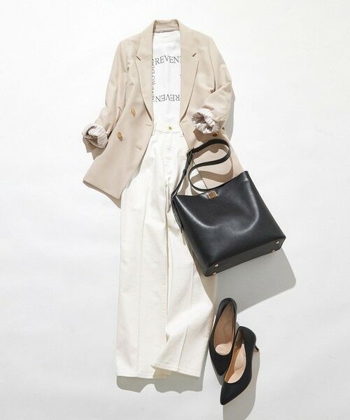 S size ONWARD(小さいサイズ) / エスサイズオンワード カットソー | 【洗える】2wayストレッチジョーゼットロゴ ロンT | 詳細7