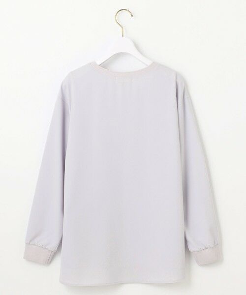 S size ONWARD(小さいサイズ) / エスサイズオンワード カットソー | 【洗える】2wayストレッチジョーゼットロゴ ロンT | 詳細13