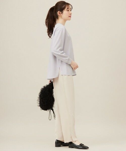 S size ONWARD(小さいサイズ) / エスサイズオンワード カットソー | 【洗える】2wayストレッチジョーゼットロゴ ロンT | 詳細19