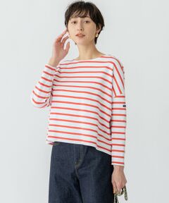 S size ONWARD(小さいサイズ) / エスサイズオンワード カットソー | 【洗える】Armor-lux スムース クロップド  ボーダー カットソー