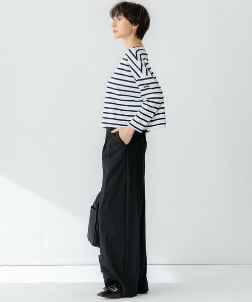 S size ONWARD(小さいサイズ) / エスサイズオンワード カットソー | 【洗える】Armor-lux スムース クロップド  ボーダー カットソー | 詳細2