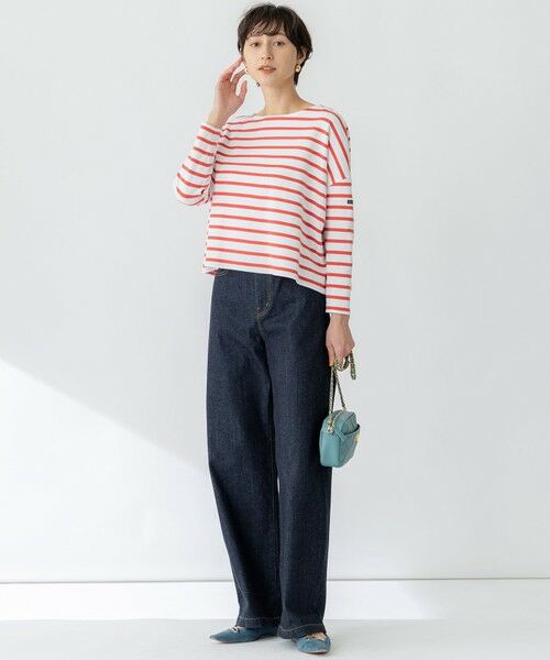 S size ONWARD(小さいサイズ) / エスサイズオンワード カットソー | 【洗える】Armor-lux スムース クロップド  ボーダー カットソー | 詳細5