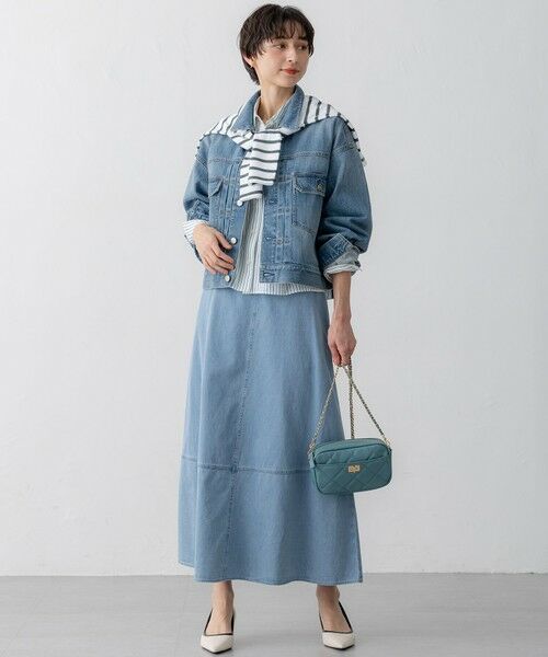 S size ONWARD(小さいサイズ) / エスサイズオンワード カットソー | 【洗える】Armor-lux スムース クロップド  ボーダー カットソー | 詳細21