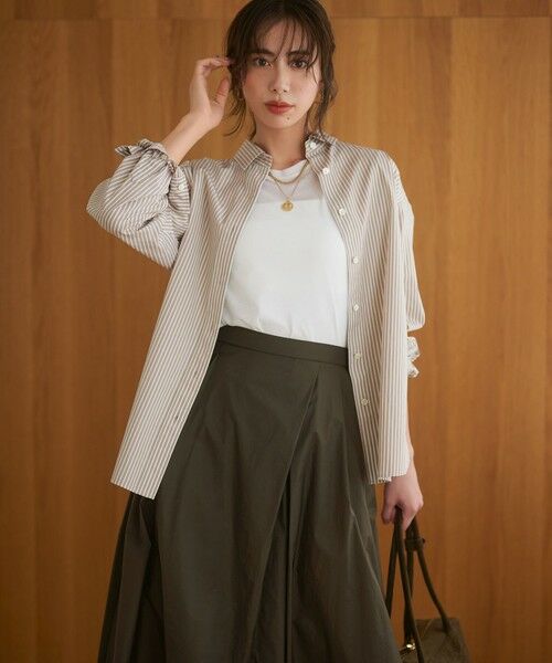 S size ONWARD(小さいサイズ) / エスサイズオンワード カットソー | 【Oggi5月号掲載/洗える】シアー レイヤード TEE | 詳細1