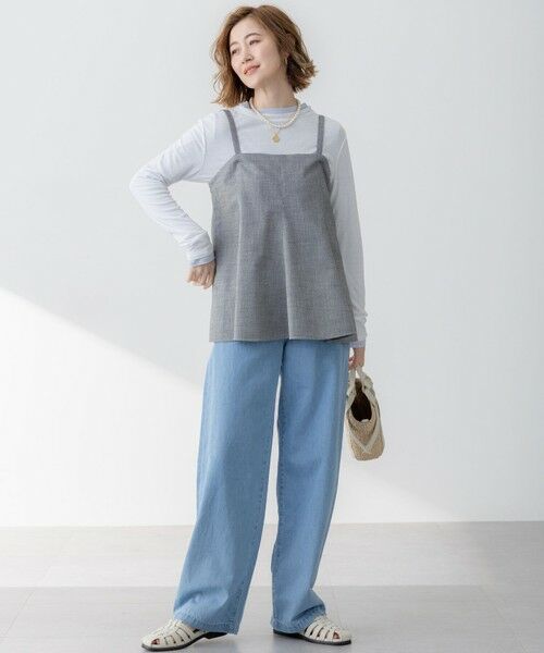 S size ONWARD(小さいサイズ) / エスサイズオンワード カットソー | 【Oggi5月号掲載/洗える】シアー レイヤード TEE | 詳細13