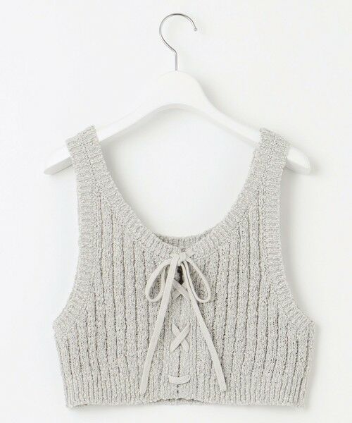 S size ONWARD(小さいサイズ) / エスサイズオンワード ベスト | 【SLOW/一部店舗限定】リボンヤーン ニット ビスチェ | 詳細3
