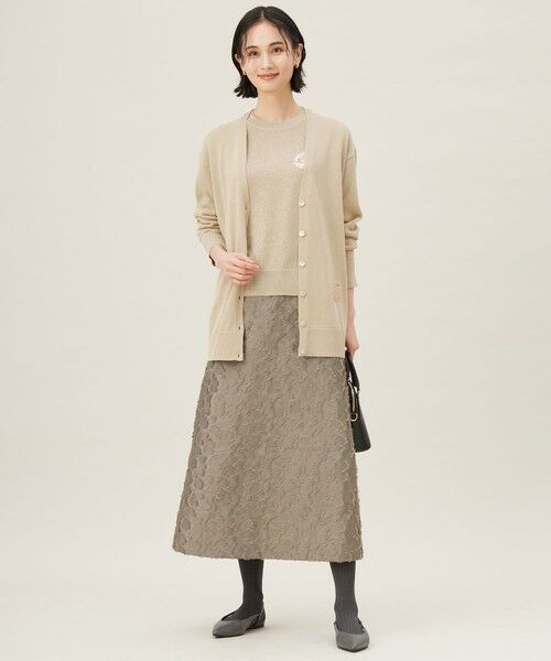 S size ONWARD(小さいサイズ) / エスサイズオンワード カーディガン・ボレロ | 【カタログ掲載・洗える】エンブレムニット カーディガン | 詳細2
