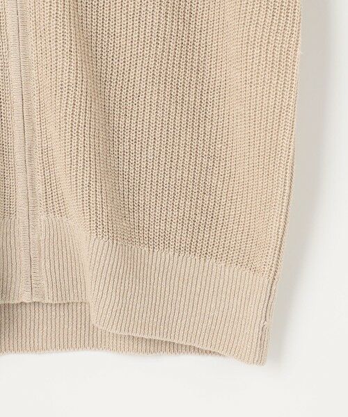 S size ONWARD(小さいサイズ) / エスサイズオンワード パーカー | 【洗える】リネンミドルゲージフーディ ニット | 詳細6