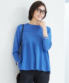 S size ONWARD(小さいサイズ) / エスサイズオンワード ニット・セーター | 【洗える】ドライコットンハイゲージペプラム ニット