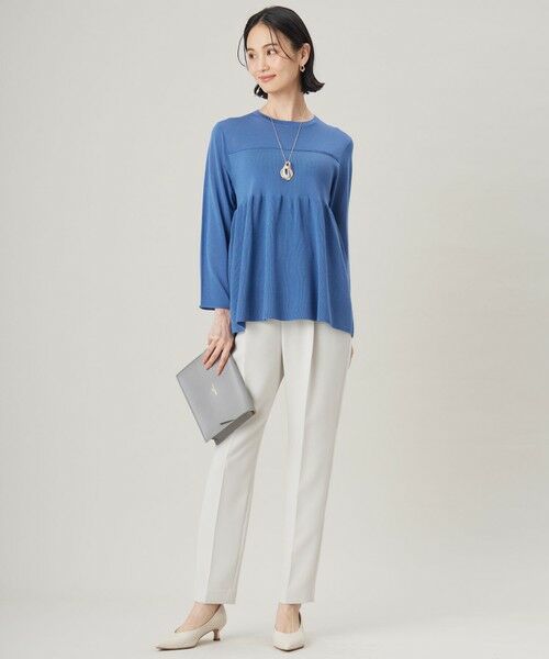 S size ONWARD(小さいサイズ) / エスサイズオンワード ニット・セーター | 【洗える】ドライコットンハイゲージペプラム ニット | 詳細12