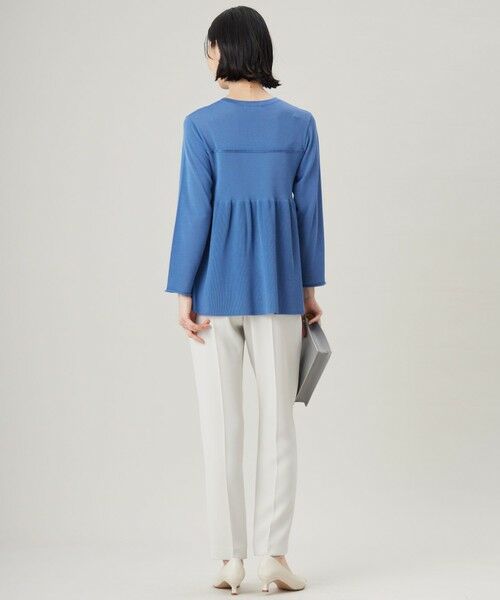 S size ONWARD(小さいサイズ) / エスサイズオンワード ニット・セーター | 【洗える】ドライコットンハイゲージペプラム ニット | 詳細13