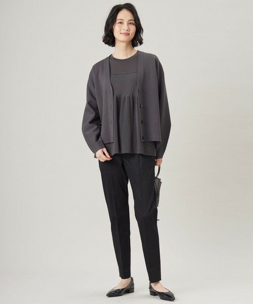 S size ONWARD(小さいサイズ) / エスサイズオンワード ニット・セーター | 【洗える】ドライコットンハイゲージペプラム ニット | 詳細17