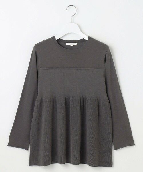 S size ONWARD(小さいサイズ) / エスサイズオンワード ニット・セーター | 【洗える】ドライコットンハイゲージペプラム ニット | 詳細18