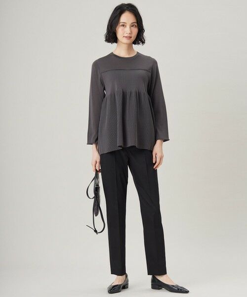 S size ONWARD(小さいサイズ) / エスサイズオンワード ニット・セーター | 【洗える】ドライコットンハイゲージペプラム ニット | 詳細16