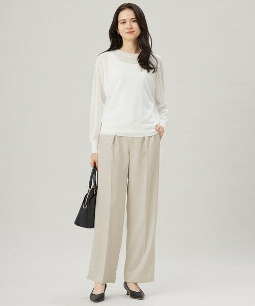 S size ONWARD(小さいサイズ) / エスサイズオンワード ニット・セーター | 【洗える】シアーアセテート ニット | 詳細2