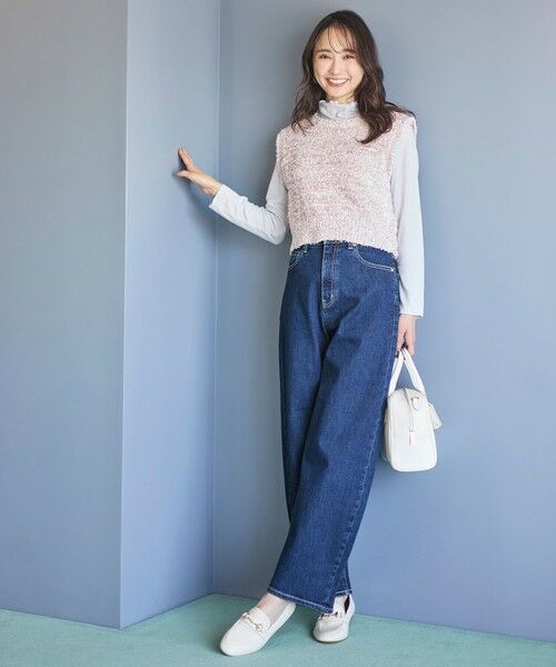 S size ONWARD(小さいサイズ) / エスサイズオンワード ベスト | 【前後着用可】リボンヤーン ベスト | 詳細7