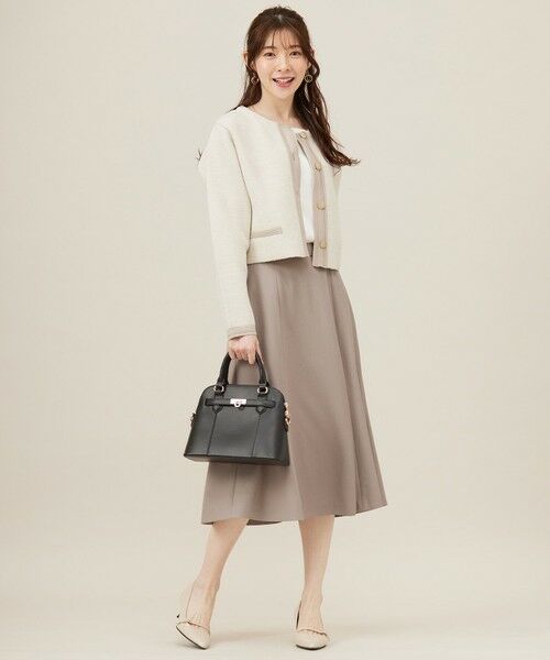 S size ONWARD(小さいサイズ) / エスサイズオンワード ニット・セーター | バイカラーラメニット カーディガン | 詳細1