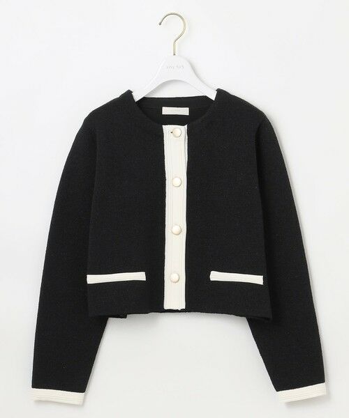 S size ONWARD(小さいサイズ) / エスサイズオンワード ニット・セーター | バイカラーラメニット カーディガン | 詳細6
