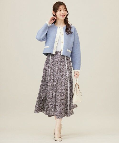 S size ONWARD(小さいサイズ) / エスサイズオンワード ニット・セーター | バイカラーラメニット カーディガン | 詳細7