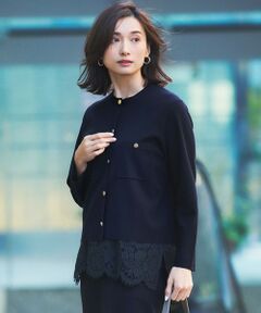 S size ONWARD(小さいサイズ) / エスサイズオンワード カーディガン・ボレロ | 【洗える】コンフォートストレッチ ニット カーディガン