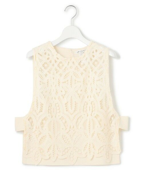 S size ONWARD(小さいサイズ) / エスサイズオンワード ベスト | 【洗える】エンブロイダリーレース ニットベスト | 詳細6
