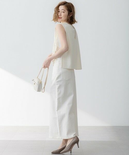 S size ONWARD(小さいサイズ) / エスサイズオンワード ベスト | 【洗える】エンブロイダリーレース ニットベスト | 詳細2