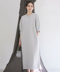 S size ONWARD(小さいサイズ) / エスサイズオンワード ロング・マキシ丈ワンピース | 【SLOW/一部店舗限定】ハイゲージテリー スウェット ワンピース