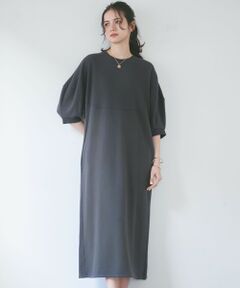 S size ONWARD(小さいサイズ) / エスサイズオンワード ロング・マキシ丈ワンピース | 【SLOW/一部店舗限定】ハイゲージテリー スウェット ワンピース