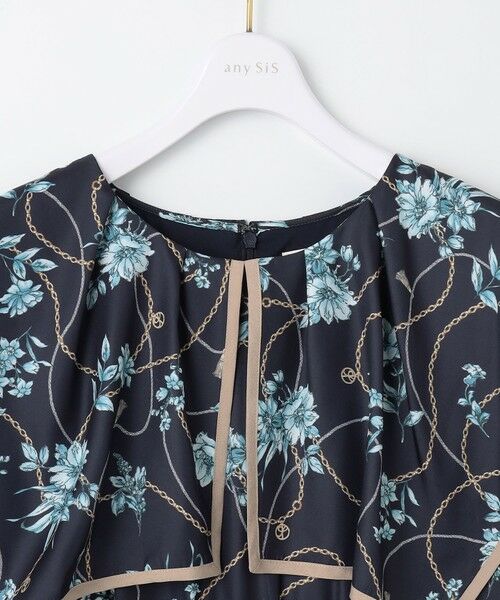 S size ONWARD(小さいサイズ) / エスサイズオンワード ロング・マキシ丈ワンピース | 【洗える】スカーフデザインプリント ワンピース | 詳細12