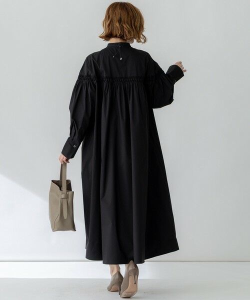 S size ONWARD(小さいサイズ) / エスサイズオンワード ロング・マキシ丈ワンピース | 【洗える】コンパクトライトクロス ピンタック ワンピース | 詳細3