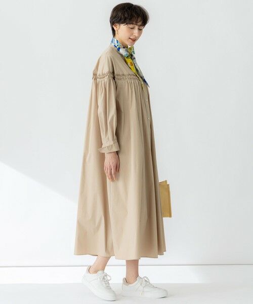 S size ONWARD(小さいサイズ) / エスサイズオンワード ロング・マキシ丈ワンピース | 【洗える】コンパクトライトクロス ピンタック ワンピース | 詳細5