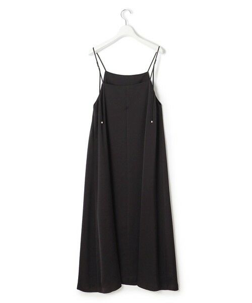 S size ONWARD(小さいサイズ) / エスサイズオンワード ロング・マキシ丈ワンピース | 【吸水速乾/防シワ/洗える】ジョーゼットサテン キャミソールワンピース | 詳細7