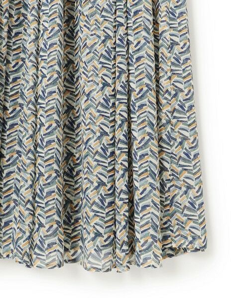 S size ONWARD(小さいサイズ) / エスサイズオンワード ロング・マキシ丈ワンピース | 【洗える】シアーヘリンボーンプリント ワンピース | 詳細11