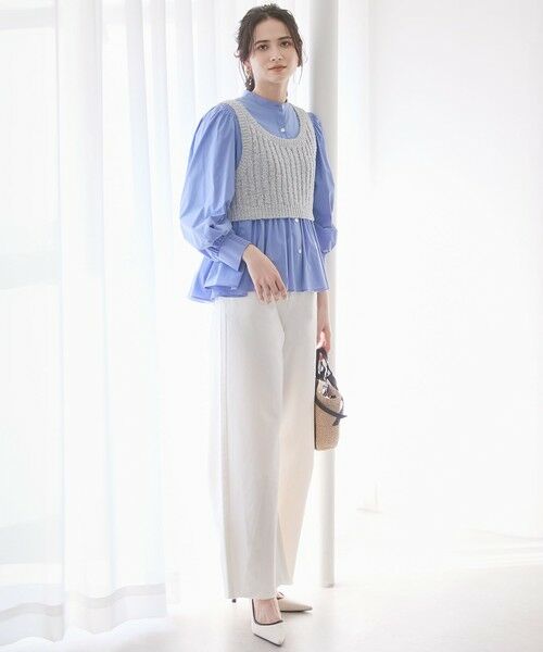 S size ONWARD(小さいサイズ) / エスサイズオンワード デニムパンツ | 【SLOW/一部店舗限定】LIGHT DENIM バレルワイド パンツ | 詳細3