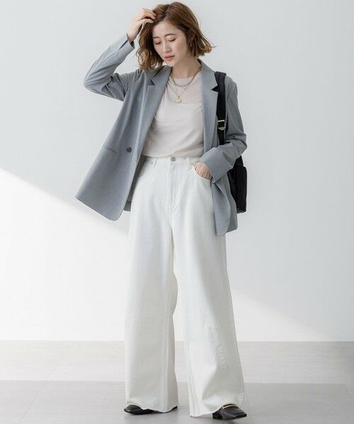 S size ONWARD(小さいサイズ) / エスサイズオンワード デニムパンツ | 【SLOW/一部店舗限定】LIGHT DENIM バレルワイド パンツ | 詳細9