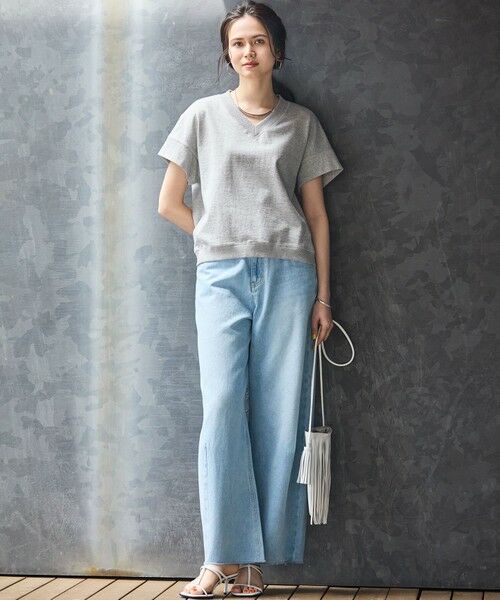 S size ONWARD(小さいサイズ) / エスサイズオンワード デニムパンツ | 【SLOW/一部店舗限定】LIGHT DENIM バレルワイド パンツ | 詳細15